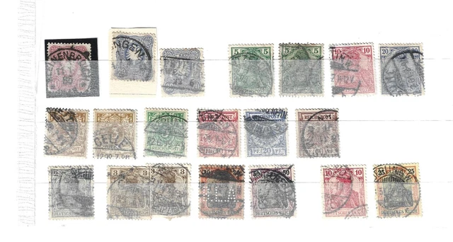 Altdeutschland von 1880- 1916, Sammlung gestempelt