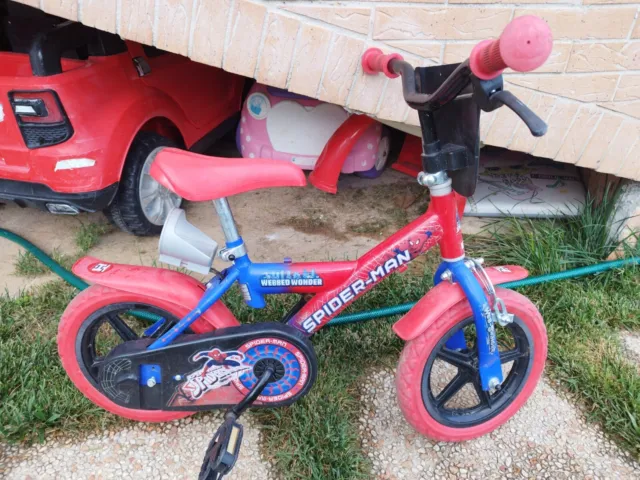 Dino Bikes Spiderman 12" Bicicletta da Bambini - Multicolore (123GL-SA)