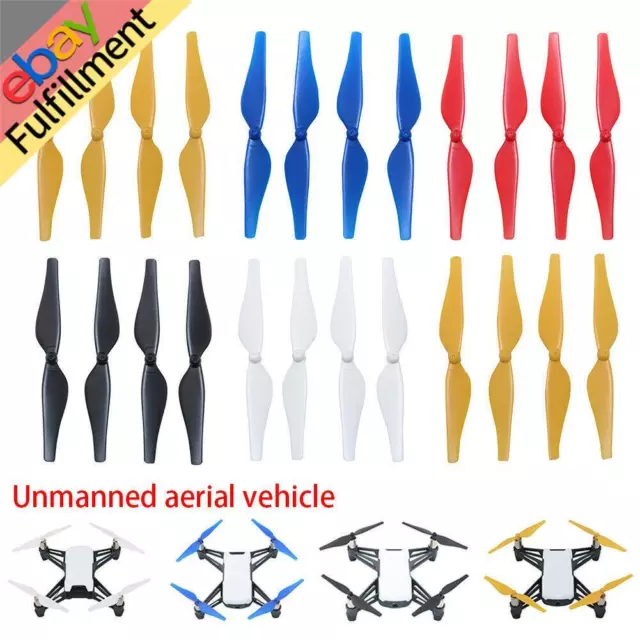2 Pairs ABS Propeller Blade Replacement RC Drone Parts For DJI Tello Drone