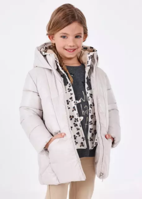 Geagodelia Giubbino Bambina In Pelle PU Autunno/Inverno – Manica Lunga, Risvolto, Tinta Unita, Taglie Da 90 A 130 (Marrone/Nero) - 2