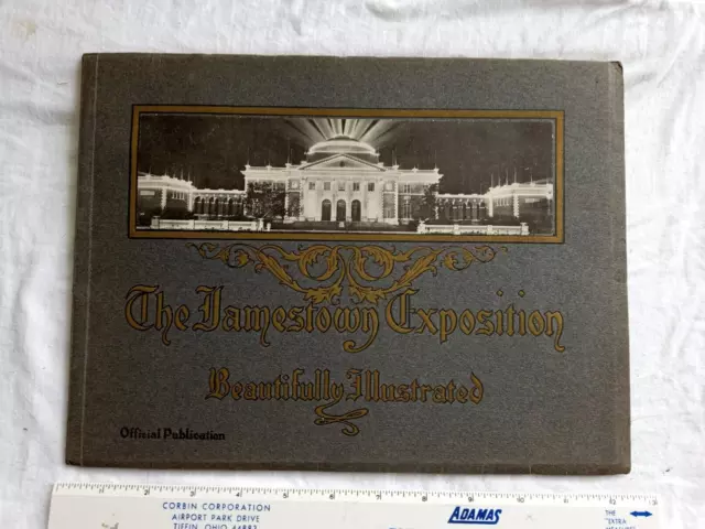 1907 Jamestown Va Exposition Souvenir Booklet Official Publication Pictures