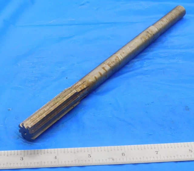 Usa Made 43/64 O.d. Hss Chucking Reamer 8 Flute .6718 Straight Shank