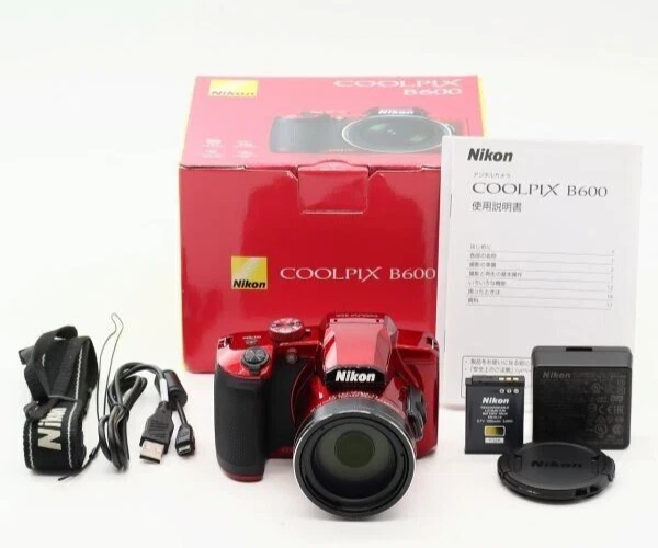 NIKON COOLPIX B600 Red Compact Digital Camera 16MP 60x Zoom