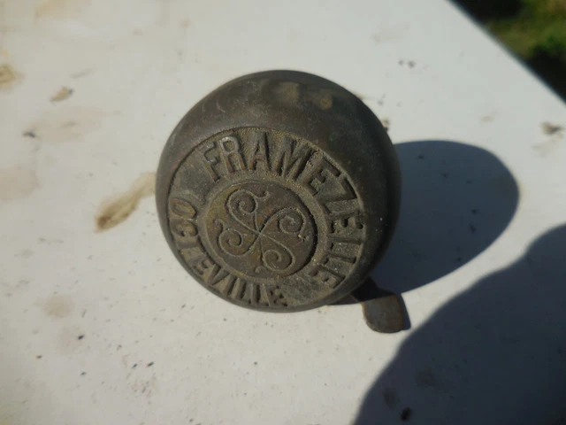 NOS Sonnette vélo obus gland ancien vintage Peugeot herse - Collection