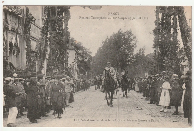 NANCY - CPA 54 - Vie Militaire - Rentrée du 20eme Corps d' Armée Juillet 1919 7