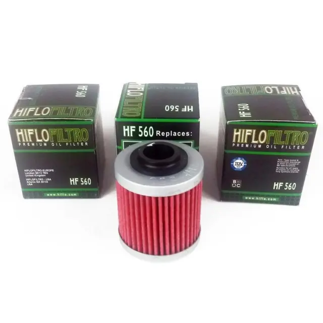3x Hiflo Ölfilter HF560 für CAN-AM DS 450