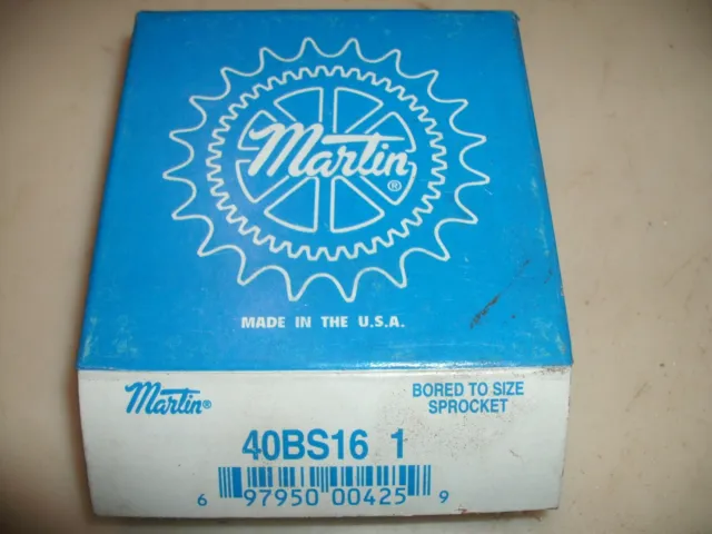 Martin 40Bs16 1 Bored To Size Sprocket