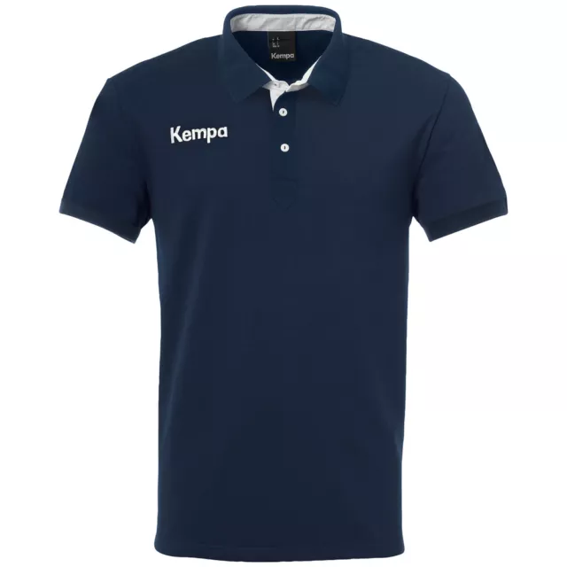 Kempa Handball Prime Polo-Shirt Herren Kinder marine weiß