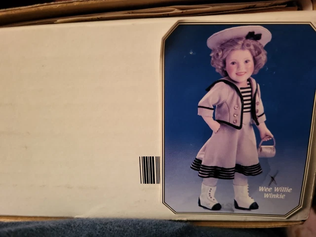 RARE Danbury Mint "WEE WILLIE WINKIE" Temple Porcelain Doll w/ Box w/COA