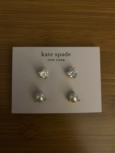 NEW Kate Spade New York Rise and Shine Stud Earrings Set Of 2 New