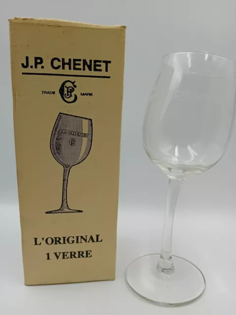 Vintage J.P. Chenet Wonky Wine Glass New Original Box