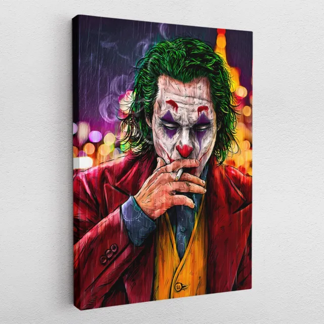 Lienzo Póster Vidrio Acrílico Pop-Art Joker Batman DC Comics Fumar