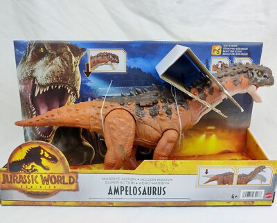 FIGURINE DINOSAURE JURASSIC World Dominion Massive Action AMPELOSAURUS