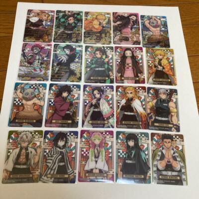bandai demon slayer kimetsu no yaiba stained glass card