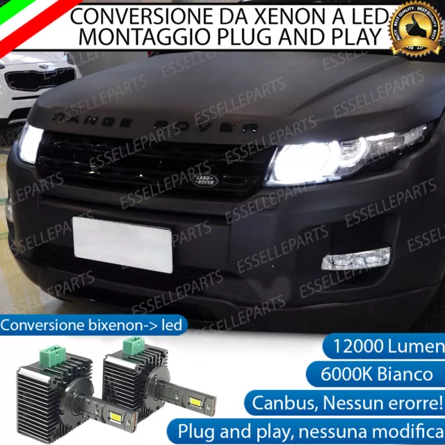 Coppia Lampade D3S Led Da Xenon A Led 6000K Per Range Rover Evoque 12000 Lumen