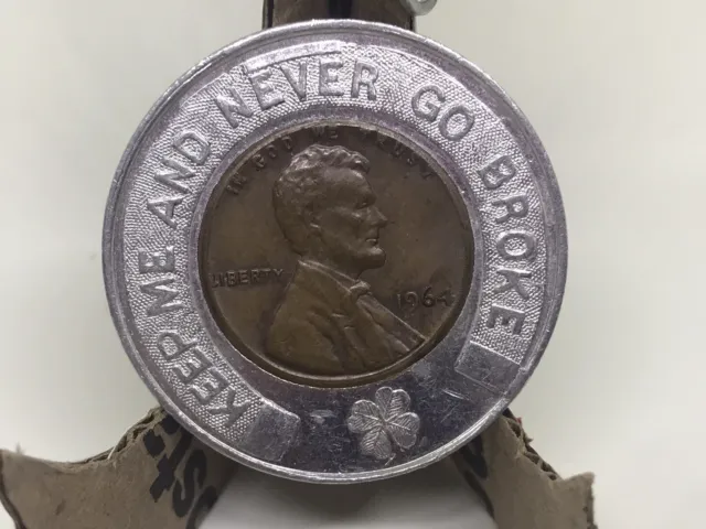 Encased Penny/Cent 1964 Coral Ridge Coin Shop Fort Lauderdale FL