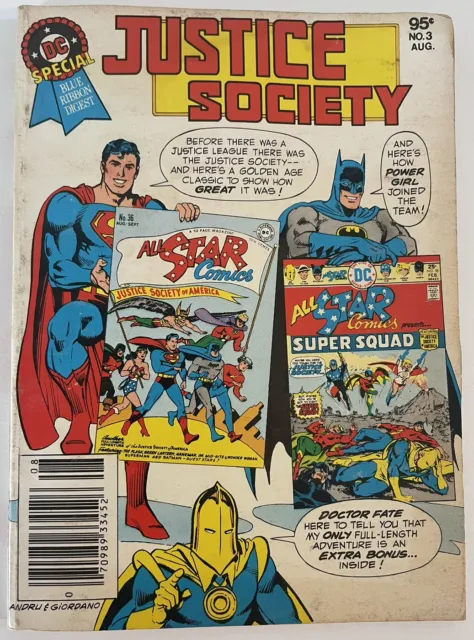 DC Special Blue Ribbon Digest #3 (1980) Justice Society VG/FN or Better