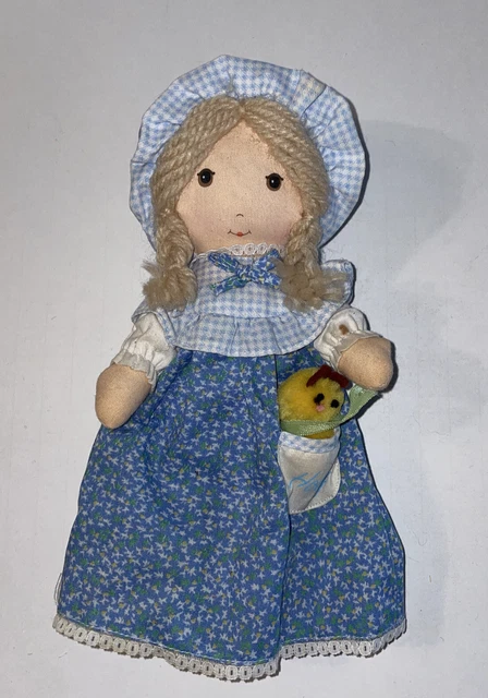 'Dream Along' Holly Hobbie Rag Doll with Cute Pet in Her Pocket. Vintage