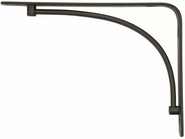 RUBBERMAID 1877643 1pair Decorative Shelf Bracket 6 x 8in Arch Dark Bronze