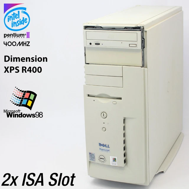 2x Isa Fente Ordinateur Dell Optiplex G1 350l + PC Pentium 2