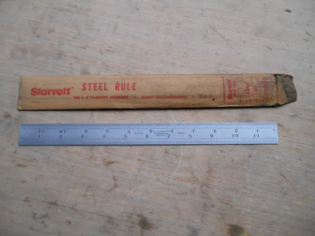 Vintage Ls Starrett 604R 12", Rigid Rule