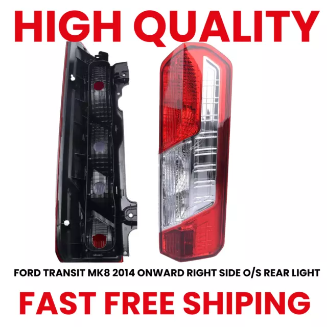 REAR Right SIDE TAIL LIGHT LAMP LENS FOR FORD TRANSIT MK8 1815607 (2014-ONWARDS)