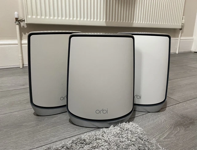 NETGEAR Orbi RBK853 AX6000 Tri-Band Mesh Wi-Fi 6 System (Set of 3)
