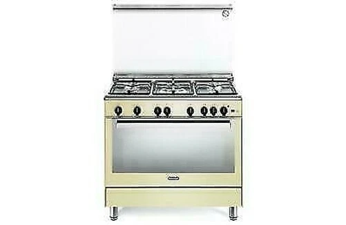 Delonghi PGVC96ED2 Cuisine 90X60 5 Brûleurs 1 Triple Couronne Four 111 L. Crème