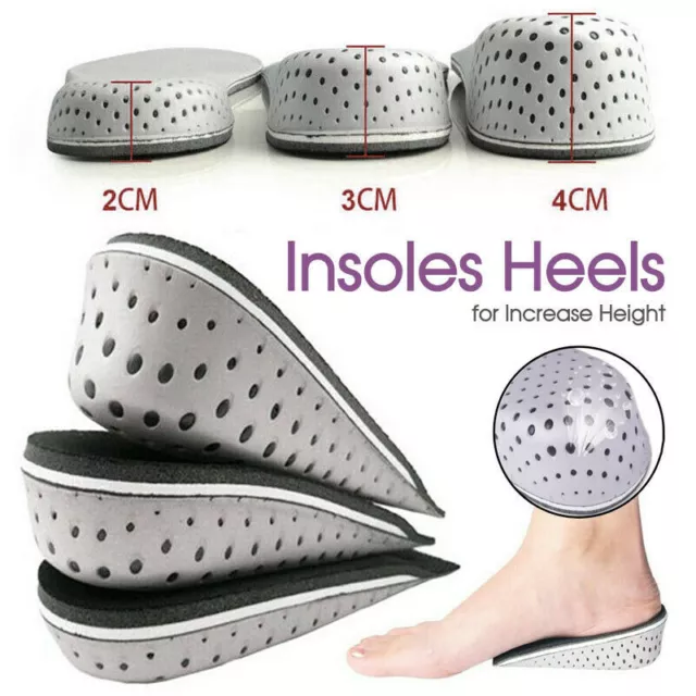 Unisex Insole Heel Lift Insert Shoe Pad Height Increase Cushion Elevator_Taller