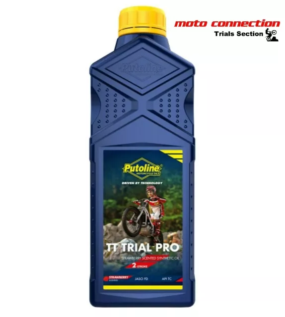 PUTOLINE TRIAL PRO  2 STROKE OIL STRAWBERRY  1 LITRE for TRIALS BIKES -