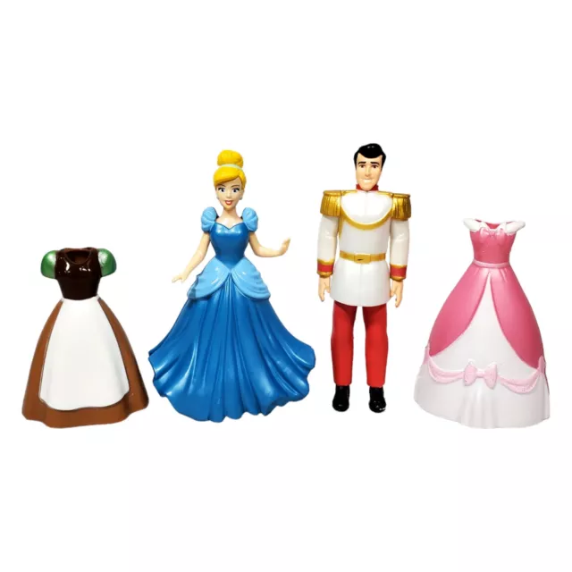 Disney Princess Cinderella Dress Up Figure Set Doll Accessories Lot Disney Parks
