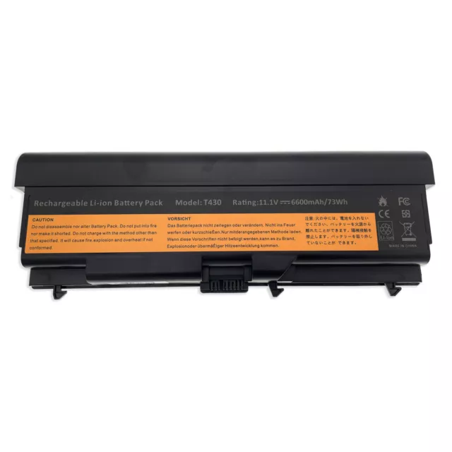 9 Cell Laptop Battery For Lenovo 0A36303 70++ ThinkPad L430 T430 W530 T530 L530