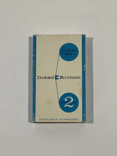 Vintage Inked Typewriter Ribbon T 5 Black #4018 Nylon Spool Pak