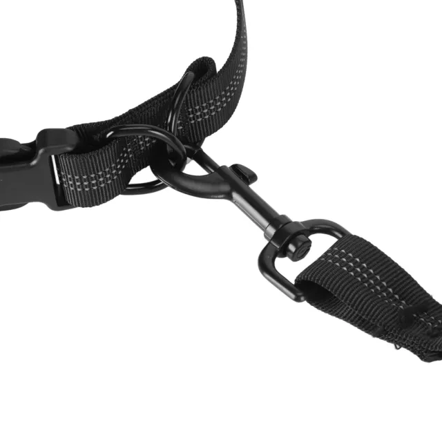 (Noir) Heavy Duty Bungee Dog Leash Corde élastique En Nylon Pour Chien