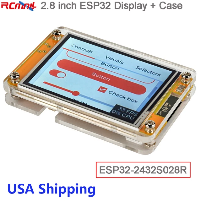 2.8& ESP32 MODULE ESP32-2432S028R TFT LCD Display ILI9341 Touchscreen ...