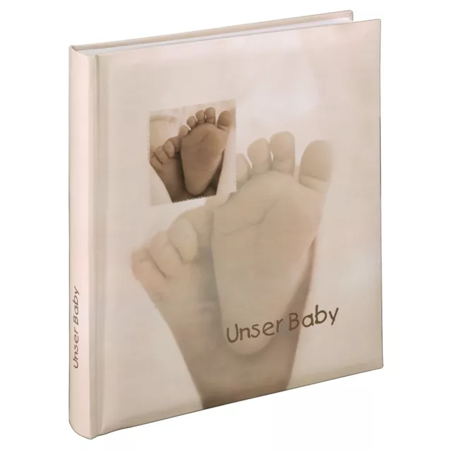 Hama Buch-Album Fotoalbum Baby Feel 29x32cm 60 Seiten 300 Fotos Format 10x15cm