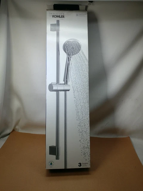 Kohler Awaken 98362-CP B90 Slidebar Kit w/Multi-Function Handshower in Chrome
