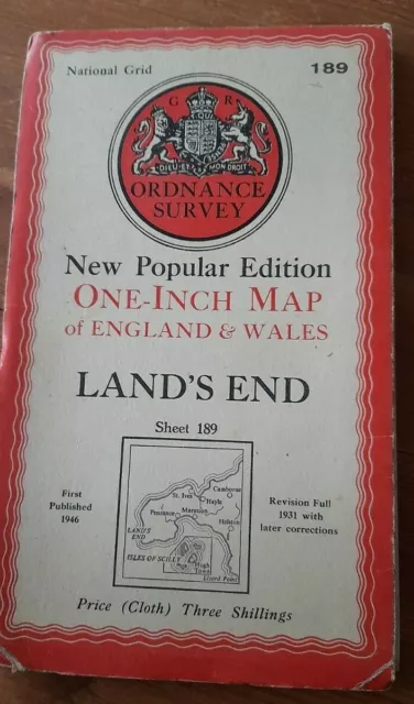 3 OS Maps of CORNWALL - Land's End. Newquay & Padstow. Bodmin & Launceston 2