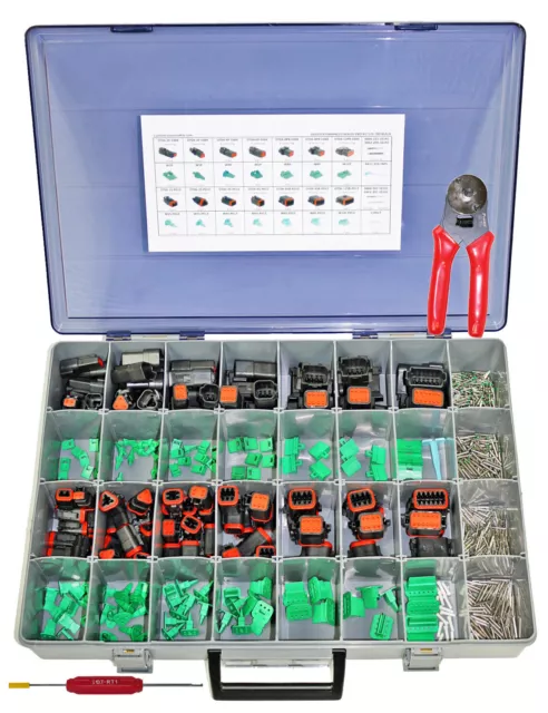 DTE-800 - DT Enhanced Seal 800 Piece Pro Connector Kit w/ CP-463 Crimp Tool