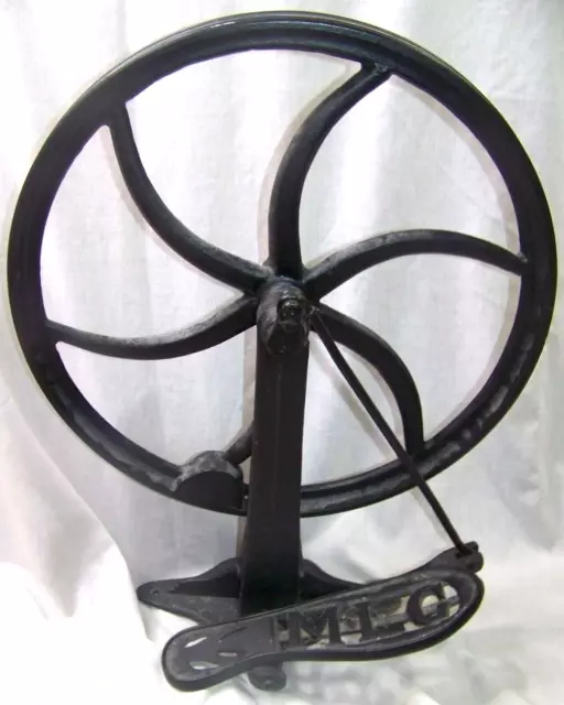 Antique Mlc Cast Iron Dental Drill Treadle Foot Pedal Sewing Machine Shop Tool