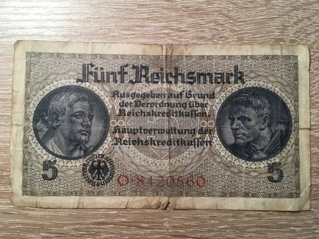 Fünf Reichsmark - Deutsche Besatzungsausgaben - ohne Datum - 5 Mark