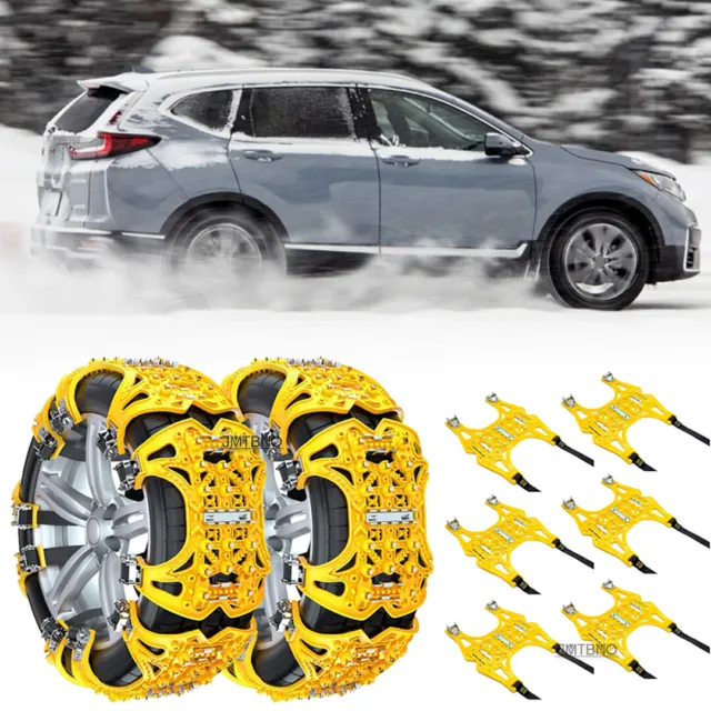 For Honda CR-V CRV 6x Car Wheel Snow Tire Chains Anti-Skid Emergency Winter Mud