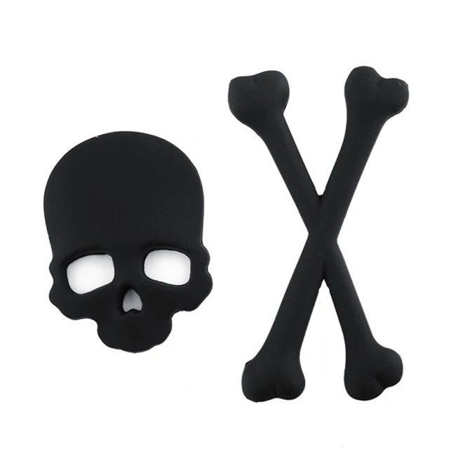 Adesivo Moto Etichetta Teschio Emblema Scheletro 3D Adesivi Auto