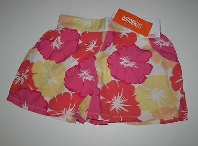 New Gymboree Girls 8 yr Shorts Culottes Pink Orange Yellow Tropical Floral