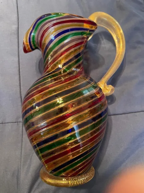 Murano Art Glass Pitcher