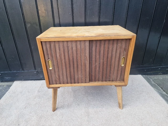 Gabinete de discos de mediados de siglo de 1960 (5 compartimentos)