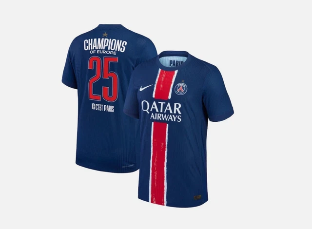Maillot PSG 2013-2014 Kenza Dali, Domicile, Taille M, Porté, Bleu, Nike