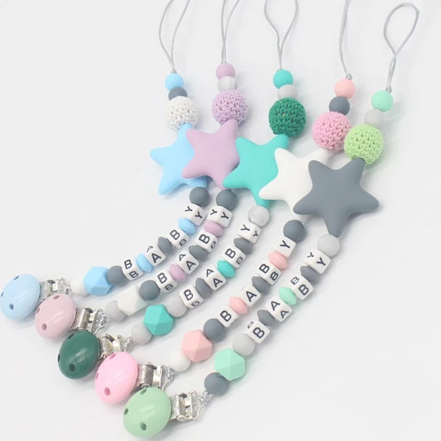 kleinkind kauspielzeug dummy - clips soother baby, baby schnuller - kette
