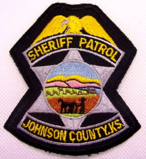 Johnson County Kansas Sheriff Uniform Patch - 3 1/4" X 3" - New