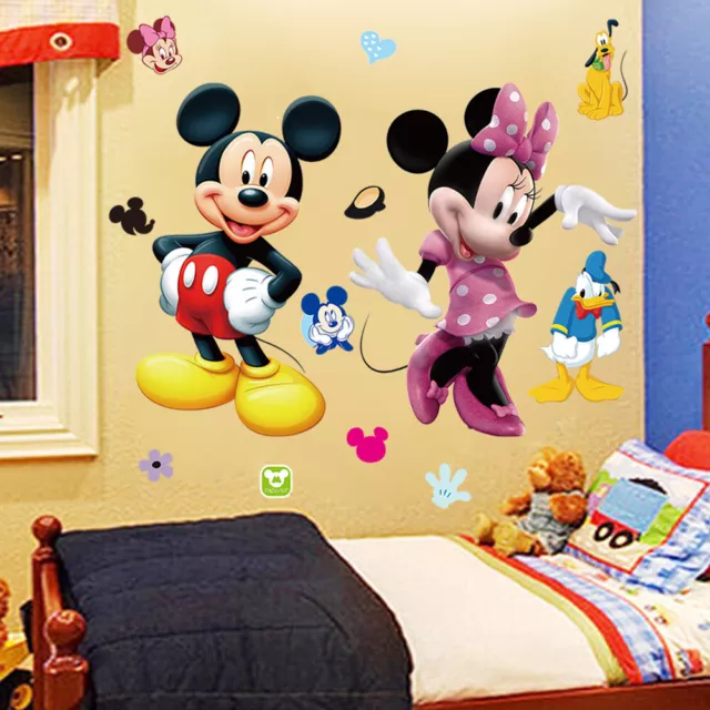 Micky Maus Wandtattoo Wandsticker Riesig Mickey Mouse Kinderzimmer Minnie Kinder